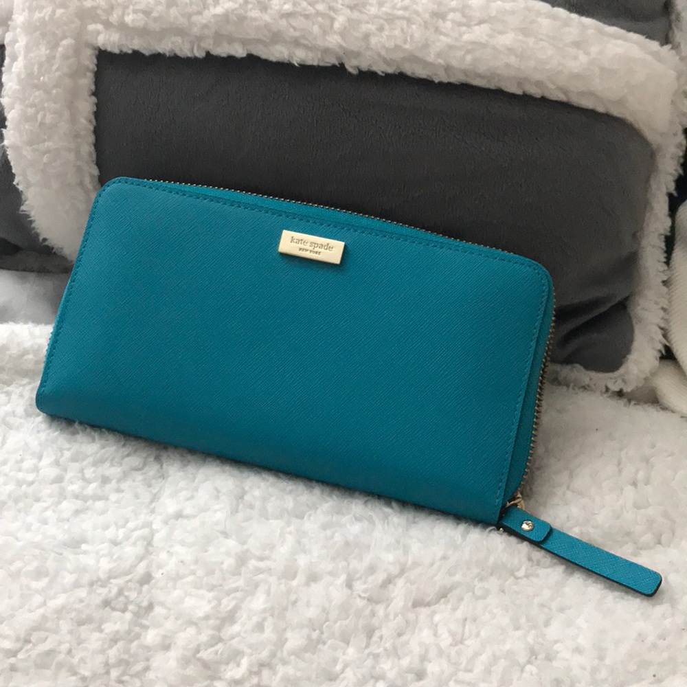 Kate Spade Newbury Lane Neda Turq Leather Wallet